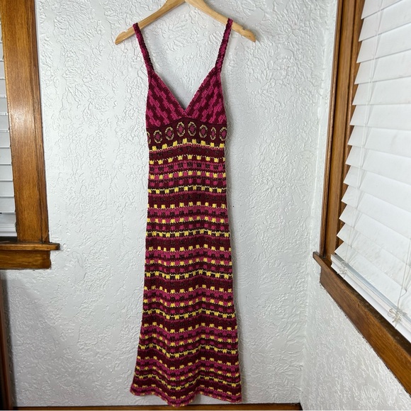 ZARA*RARE*BLOGGER FAVE Knit V Neck Dress Size S - Picture 6 of 16